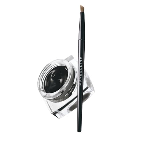 Maybelline New York Glossy Eyeliner, Intense Colour, Long-Lasting, 36Hr Wear, Lasting Drama Gel Eyeliner, Black