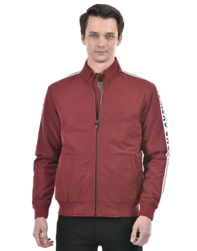 Numero Uno Men’S Crimson Modern Retro Track Jacket