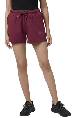 Women’S Ajile Red Shorts Relaxed Fit,Red,28