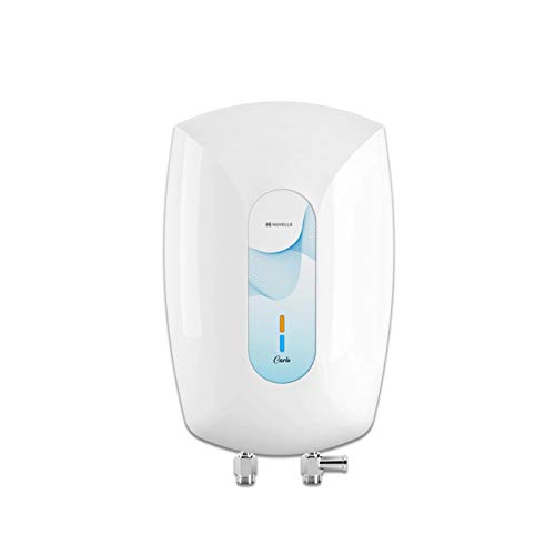 Havells Carlo 3 Litre Instant Water Heater (White Blue), Vertical Mounting