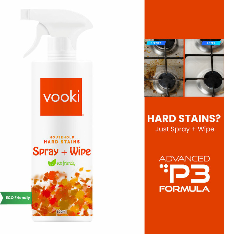 Vooki Hard Stains Spray Wipe For Toughest House Hold Stains – 500 Ml Stain Remover
