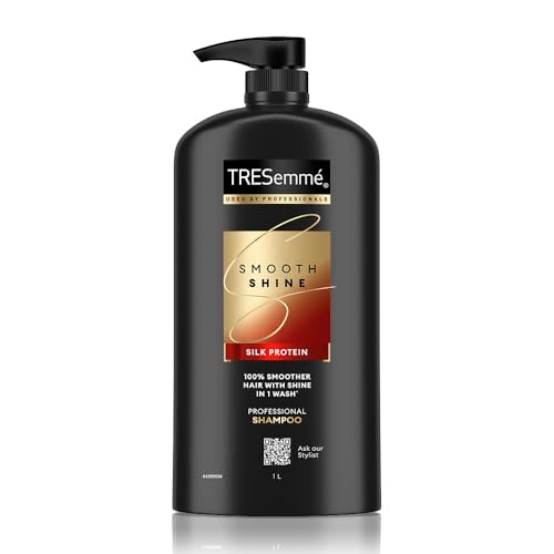 Tresemme Smooth Shine Shampoo 1000Ml With Vitamin H And Silk Protein | Salon-Smooth Silky Hair| Shiny And Smooth Hair | Intense Hydration