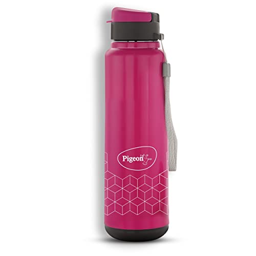 Pigeon By Stovekraft Hue Insulated Stainless Steel Sipper Bottle 750 Ml Leak Proof, Hot & Cold Thermos Flask (Purple)