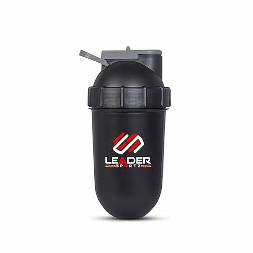 Leader Sportz Protein Shake Bottle With Extra Compartment – Gym Shaker Bottle For Protein Shake Mixing