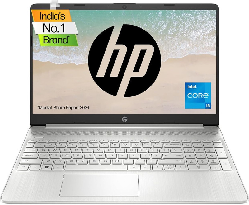 Hp Intel Core I5 12Th Gen – (16 Gb/512 Gb Ssd/Windows 11 Home) 15S-Fy5009Tu Thin And Light Laptop(15.6 Inch, Silver, With Ms Office)