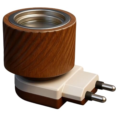 Rexivo Sheesham Wooden Kapoor Dani | Night Camphor Diffuser| Bakhoor Burner| Electric Incense Burner |Dhoop Dani For Home, Office Daily Use