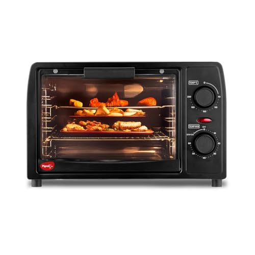 Pigeon Oven Toaster Grill 14 Liters Otg| 900 Watts| Toast, Grill, Bake & Roast | Heat Resistant Tempered Glass| Black