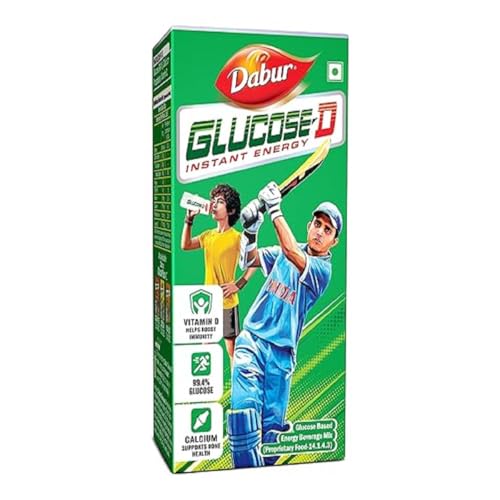 Dabur Glucose D Instant Energy Glucose – 1 Kg (Carton) | Glucose Replenishes Energy | Instant Energy Recharge With 99.4% Glucose | Vitamin D Boosts Immunity | Calcium Supports Bone Health