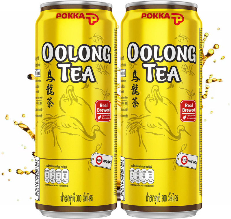 Pokka Oolong Tea | Ready To Drink | No Added Sugar Oolong Tea Tin(2 X 300 Ml)