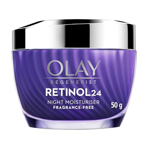 Olay Regenerist Retinol 24 Night Cream L Renews And Resurfaces Skin Overnight L No Redness Or Irritation | Fragrance Free L Normal, Oily, Dry And Combination Skin L 50G
