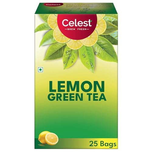 Celest Green Tea | Green Tea For Weight Loss | Lemon Flavour | 25 Teabags