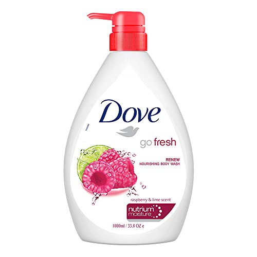 Dove Renewing Raspberry Body Wash With Lime For Renewed Skin, Refreshing Scent, 1L