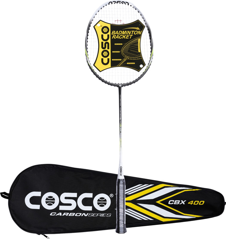 Cosco Cbx400 White Strung Badminton Racquet(Pack Of: 1, 100 G)