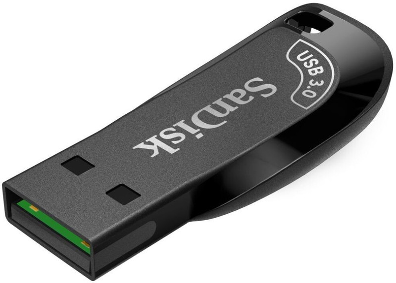 Sandisk Usb Flash Drive 128 Gb Pen Drive Compatible With Desktop Computer, Laptop, Television Usb 3.0 Plastic Case(Black)