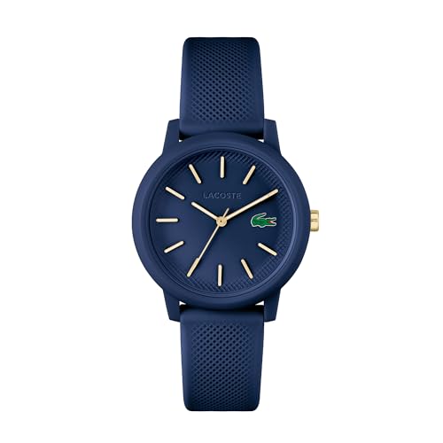 Lacoste Lacoste 12.12 Ladies Qtz Basic Blue Round Dial Women’S Watch|Blue Silicone Material|Multi Color Band – 2001271