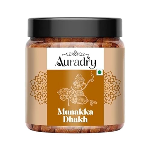 Auradry King Size Munakka Raisins 1 Kg | Kishmish Dakh | Munaka Dry Fruits | Sweet Fruity Taste | Soft Chewy Texture | Dried Grapes | | Munakka Kismis 1 Kg