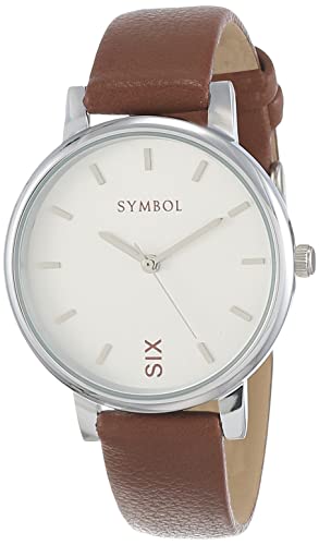 Amazon Brand – Symbol Analog Women’S White Dial Watch Az-Syw5-A