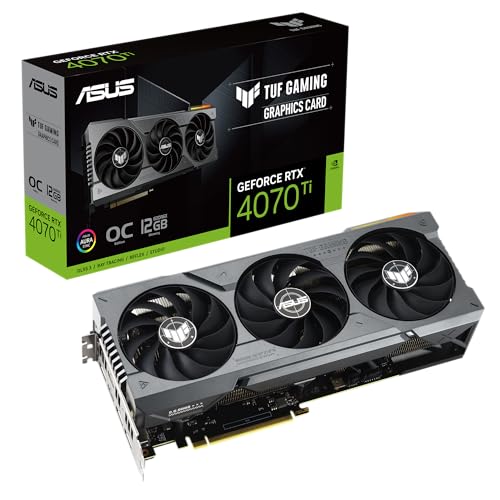 Asus Tuf Gaming Nvidia Geforce Rtx™ 4070 Ti Oc Edition Gaming Graphics Card (Pcie 4.0, 12Gb Gddr6X, Hdmi 2.1A, Displayport 1.4A)
