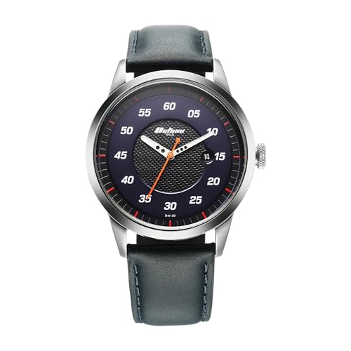 Titan Octane Quartz Analog With Date Black Dial Dark Blue Leather Strap Watch For Men – Nt1806Sl14