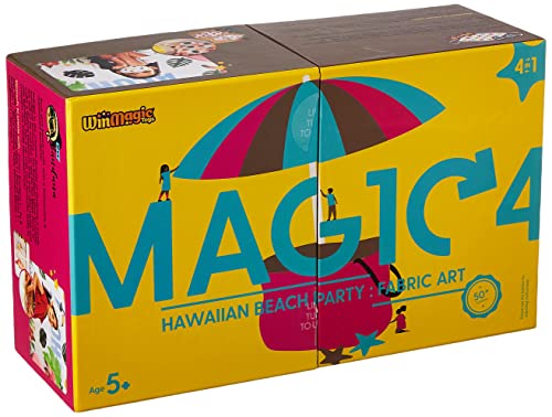Magic4 Art Hawaiian Beach Party – Art And Craft Kit, Diy Kit And Learn Fabric Arts And Painting For Girls 5 Years And Above, Multicolor