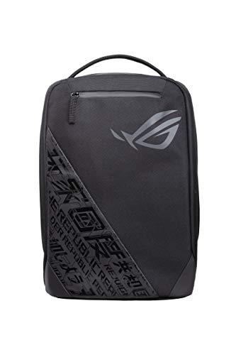 Asus Rog Bp1501 39.62 Cm (15.6-Inch) Stylish Gaming Laptop Backpack, Polyester Material, Large Air Mesh Back & Luggage Strap, Extra Pocket For Quick Access, 16L Capacity, (Black)
