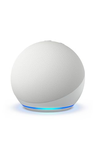 Amazon Echo Dot (5Th Gen) | Smart Speaker With Vibrant Sound, Motion Detection, Temperature Sensor, Alexa And Bluetooth| White