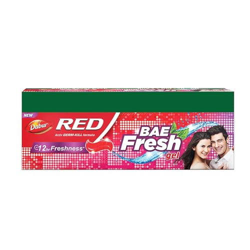 Dabur Red Bae Fresh Gel – 300Gm (150Gm*2) | Fights Bad Breath, Cavity Germs And Plaque | 12Hr Freshness | Activ Germ-Kill Formula