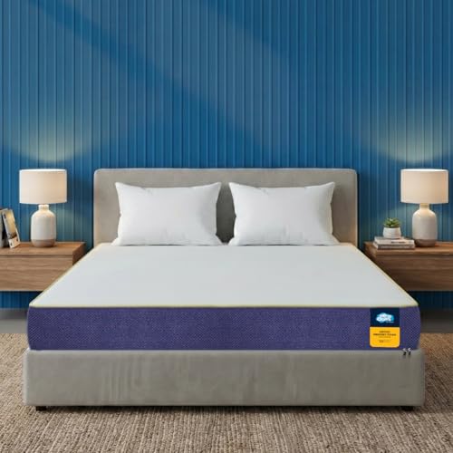 Centuary Mattresses Sleepables 6-Inch King Size Orthopedic Memory Foam Back Support Pressure Relieving Roll Pack High Resilience (Hr) Foam Mattress | 10 Years Warranty | (72X72X6)