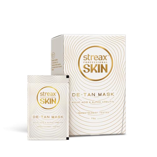 Streax Professional Detan Pack 72G (6N X 12G) | D Tan Face Pack For Tan Removal | De Tan Pack With Exfoliating & Glow Action | Helps Reduce Dark Spots, Pigmentation, Blackheads & Whiteheads | Face Mask For All Skin Types