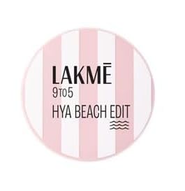 Lakme 9To5 Hya Matte, Beach Edit Cushion Foundation, N 260-Neutral Honey, Matte Finish, Buildable Coverage, Spf 40, 12 Gm