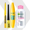 Maybelline New York Call Me Colossal Kit – Colossal Waterproof Mascara + Colossal Kajal + Colossal Bold Liner With Garnier Micellar Cleansing Water, 125Ml(Black, 205 G)