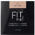 Maybelline New York Loose Finishing Powder, Controls Shine, Mineral Based Formula, Fit Me, 15 Light, 20G