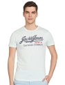 Jack & Jones Men’S Slim T-Shirt (136619408-Bleached Aqua_Bleached Small)