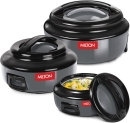 Milton Ernesto Inner Steel Jr. Casserole Set Of 3 (420 Ml, 850 Ml, 1.43 Litres), Grey Pack Of 3 Thermoware Casserole Set(420 Ml, 850 Ml, 1430 Ml)