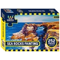 Webby Sea Rocks Painting Jigsaw Puzzle, 252 Pieces