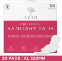 Azah Rash-Free Napkins Xl For Heavy Flow | Leak Proof & Cottony Soft Sanitary Pad(Pack Of 20)