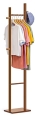 Anh Mart Wooden Coat Rack Durable Wooden Clothes Rack Suitable For All Clothing Room Bedroom,Office Hotel As Hanger Tree Or Floor Hanger. (Walnut, Wood)