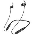 Ambrane Bassband Bluetooth Wireless In Ear Earphones With Mic, High Bass Stereo Sound, 8 Hours Playtime, Water Splash Proof, Inbuilt Mic (Anb-33, Black)