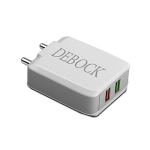 Debock Dch01 2.4A Dual Usb Fast Charger (White)