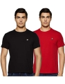 Amazon Brand – House & Shields Men’S Solid Slim Fit Half Sleeve Cotton T-Shirt (Ss19-Hse-03B_Black-Red Medium)