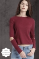 Roadster Casual Cutout Sleeve Solid Women Maroon Top