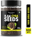 Neutrione Raw Chia Seeds For Weight Loss With Omega 3 ,Zinc And Fiber,Calcium Rich/Protein Chia Seeds(500 G)