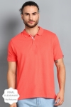 Blackberrys Solid Men Polo Neck Pink T-Shirt