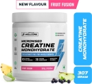 Wellcore Micronised Creatine Monohydrate | Lab Tested | Enhanced Absorption | 100% Pure Creatine(307 G, Fruit Fusion)