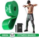 Slovic Resistance Tpe Bands For Workout | Pull Up Band | Loop Band | Heavy Duty Fitness Band(Green, Pack Of 1)