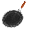 Delarlo – Round Three-Layer Stainless Steel Pan, 10″ For Omelettes, 18/10 Large Cooking Surface