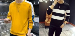 Axxitude Printed Men Round Neck Black, Yellow T-Shirt