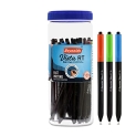 Reynolds Vista Rt Bp 25 Ct Jar – 20 Blue & 5 Black | Ball Point Pen Set With Comfortable Grip | Pens For Writing | School And Office Stationery | Pens For Students | 0.7 Mm Tip Size