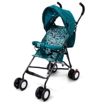 Beybee Travel Friendly Lightweight Baby Stroller Buggy Comes With Safety Handle|Poratble Trolly For Newborn |Pre Installed With Canopy|Portable And Easy Foldable |Kids Age 0-3 Years, (Teal)
