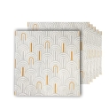 Wrapwall 3D New Wallpaper Pe Foam Self Adhesive Design Wall Stickers/Diy Wallpaper For Home Hotel Living Room Bedroom Cafe Decor || Size 70 * 70 Cm (Pack Of 10) (Scallop-White-9, 10)